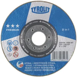 Диск Tyrolit карбофлексен за шлайфане на метал и неръждаема стомана 115х22.2х6 мм, Premium*** Диск Tyrolit карбофлексен за шлайфане на метал и неръждаема стомана 115х22.2х6 мм, Premium***