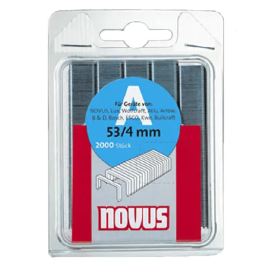 Скоби Novus за такери супер твърди 11.3х0.75х18 мм, 1000 бр., Type A53 Superhard