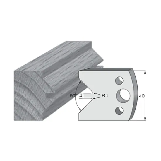 Нож Pilana профилен за универсална фрезова глава 40х4 мм, 71
