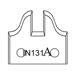 Нож Dena профилен за универсална фрезова глава 40х4 мм, 131A