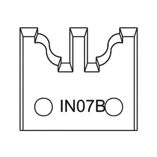 Нож Dena профилен за универсална фрезова глава 40х4 мм, IN07B