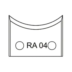 Нож Dena профилен за универсална фрезова глава 40х4 мм, RA04