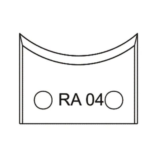 Нож Dena профилен за универсална фрезова глава 40х4 мм, RA04