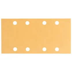 Шкурка Bosch за виброшлайф правоъгълна с 8 отвора 133х80 мм, P120, Best for Wood and Paint C470 Шкурка Bosch за виброшлайф правоъгълна с 8 отвора 133х80 мм, P120, Best for Wood and Paint C470