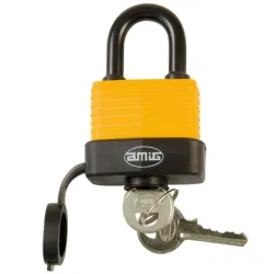 Катинар Amig стоманен с нормално рамо водоустойчив, ламиниран 50х46х31 мм, 33 мм, 51 Катинар Amig стоманен с нормално рамо водоустойчив, ламиниран 50х46х31 мм, 33 мм, 51