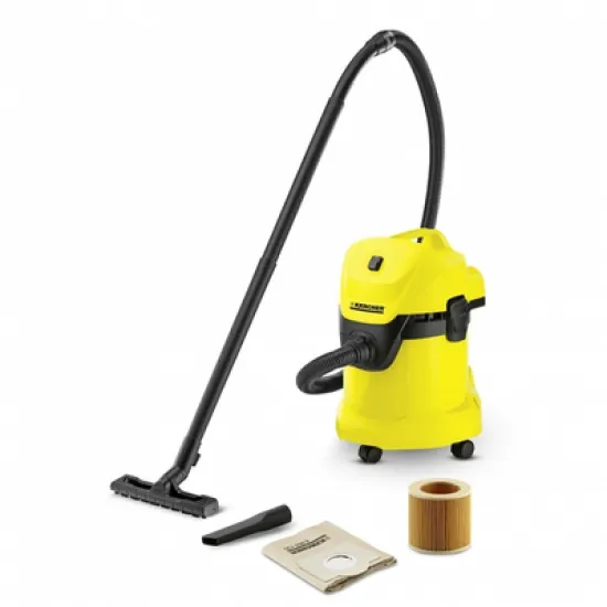 Прахосмукачка Karcher електрическа за сухо и мокро почистване 1000 W, 2100 л/мин, 35 мм, MV 3/WD3