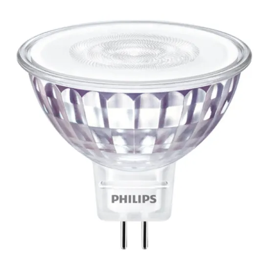 LED крушка Philips  460 lm, 5.5 W, 12 V, Gx5.3, 3000 K, топло бяла, Master Value MR16