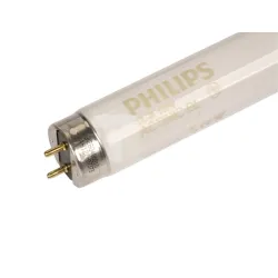 Лампа Philips луминесцентна UV за инсектициди за инсектициди, 18 W, 604 мм, 230 V, G13/Т8, Actinic BL TL Лампа Philips луминесцентна UV за инсектициди за инсектициди, 18 W, 604 мм, 230 V, G13/Т8, Actinic BL TL