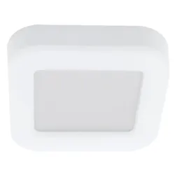 LED плафониера Vito интериорна влагозащитена  15 W, 190x190 мм, 230 V, 65 IP, 4000 K, бяла, LUZ-BS