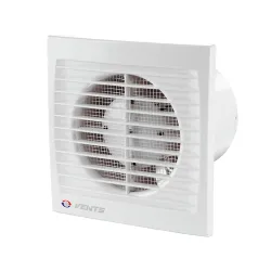 Вентилатор Vents за стенен монтаж квадратен 24 W, 292 м3/ч, 205х205х132 мм, ф 150 мм, бял, S 150