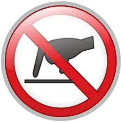 Знак Totem лепенка забранителен Забранено е докосването ф 150 мм Знак Totem лепенка забранителен Забранено е докосването ф 150 мм