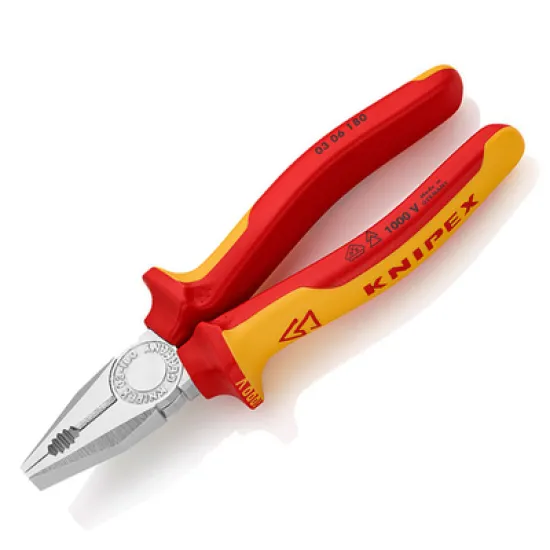 Клещи Knipex комбинирани с изолация 160 мм, 2 мм, 03 06 160 SB