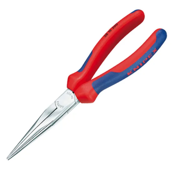 Клещи Knipex телефонни островърхи прави, с изолация 200 мм, 38 15 200