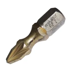 Накрайник бит Wekador PZ Pozidriv кръстат с покритие, торсионен PZ 2, 1/4, 25 мм Накрайник бит Wekador PZ Pozidriv кръстат с покритие, торсионен PZ 2, 1/4, 25 мм