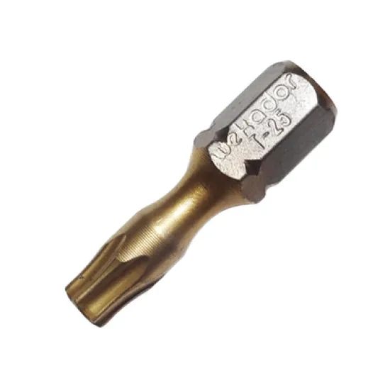 Накрайник бит Wekador TX Torx торсионен, с покритие TX 25, 1/4, 25 мм