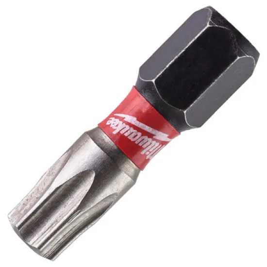 Накрайник бит Milwaukee TX Torx торсионен  TX 30, 1/4, 25 мм, Shockwave Impact Duty