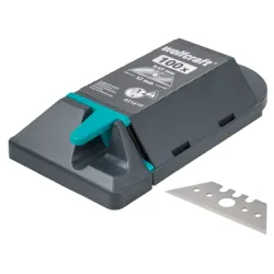 Острие Wolfcraft резервно за макетен нож трапецовидно 52х0.65 мм, 100 бр. Острие Wolfcraft резервно за макетен нож трапецовидно 52х0.65 мм, 100 бр.