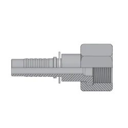 Накрайник Vitillo за хидравлични маркучи плосколицеви женски, UNF резба, DN20, 1.7/16 - 12, DK ORFS