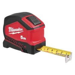 Ролетка Milwaukee гумирана противоударна 5 м, 16 ft, Autolock Ролетка Milwaukee гумирана противоударна 5 м, 16 ft, Autolock