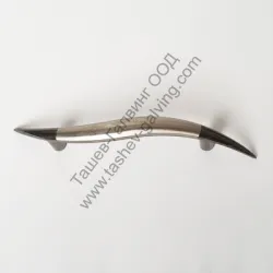 Дръжка за мебели от цинкова сплав  64 мм, сребро и оксидирано сребро, 610