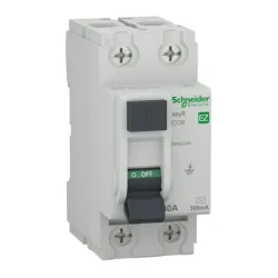 Дефектнотокова защита Schneider Electric 2P тип AC   40 A, 300 mA, 6 kA Acti 9 iID