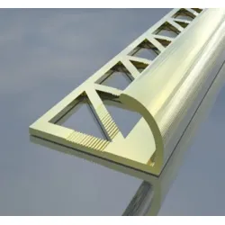 Лайстна за плочки алуминиева външен ъгъл заоблена 10 мм, 2.5 м, сребро