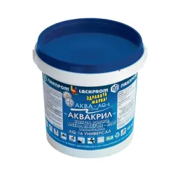 Боя Lackprom акрилна на водна основа 18 л, бяла мат, RAL 9016, Akvakril AQ-16 Боя Lackprom акрилна на водна основа 18 л, бяла мат, RAL 9016, Akvakril AQ-16