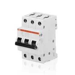 Прекъсвач ABB автоматичен триполюсен за DIN шина 40 A, 400 V, 6 kA, крива C, 3P, SH203-C40 Прекъсвач ABB автоматичен триполюсен за DIN шина 40 A, 400 V, 6 kA, крива C, 3P, SH203-C40