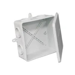 Кутия Kopos разклонителна PVC за открит монтаж, противовлажна 105x105x40 мм, сива, 54 IP Кутия Kopos разклонителна PVC за открит монтаж, противовлажна 105x105x40 мм, сива, 54 IP