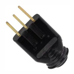 Щепсел Elprom-Elin монофазен усилен 16 A, 230 V, 2P+N, черен Щепсел Elprom-Elin монофазен усилен 16 A, 230 V, 2P+N, черен