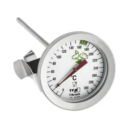 Термометър TFA за пържене стандартен от 0 до +250 °C, неръждаема стомана Термометър TFA за пържене стандартен от 0 до +250 °C, неръждаема стомана
