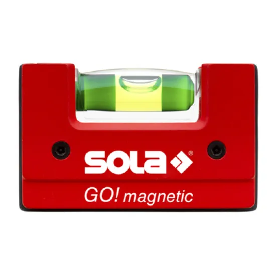 Нивелир Sola мини магнитен с клипс 75 мм, 0.75 мм/м, Go! magnetic