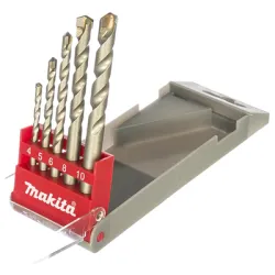 Свредло Makita за бетон с цилиндрична опашка 4-10 мм, 5 бр. Свредло Makita за бетон с цилиндрична опашка 4-10 мм, 5 бр.