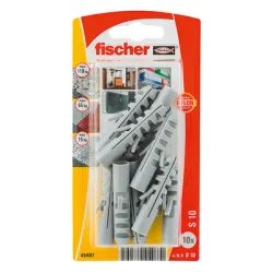 Дюбел Fischer пластмасов за бетон 10 бр./блистер ф 10х50 мм, S K NV Дюбел Fischer пластмасов за бетон 10 бр./блистер ф 10х50 мм, S K NV