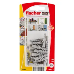 Дюбел Fischer пластмасов за бетон 30 бр./блистер ф 6x30 мм, S K NV Дюбел Fischer пластмасов за бетон 30 бр./блистер ф 6x30 мм, S K NV