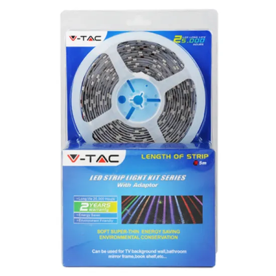 Лента V-TAC LED RGB  12 V, 48 W, 1000 lm, 5000 мм, RGB, SMD5050