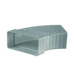 Коляно Vents за въздуховод PVC хоризонтално 110x55/110x55 мм
