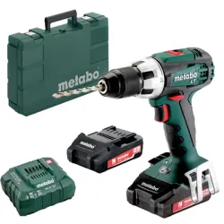 Бормашина винтоверт Metabo акумулаторна ударна 18 V, 2 Ah, 60 Nm, 1.5-13 мм, SB 18 LT Compact