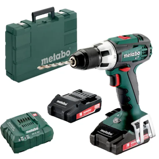 Бормашина винтоверт Metabo акумулаторна ударна 18 V, 2 Ah, 60 Nm, 1.5-13 мм, SB 18 LT Compact