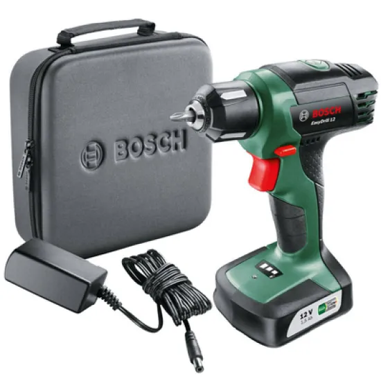 Винтоверт Bosch акумулаторен  12.0 V, 1.5 Ah, 15 Nm, 1-6.5 мм, EasyDrill 12