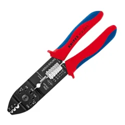 Клещи Knipex кербовъчни за кабелни накрайници 230 мм, 97 21 215 C