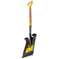 Лопата Topmaster земеделска  заострена назъбена, 1150 мм, права