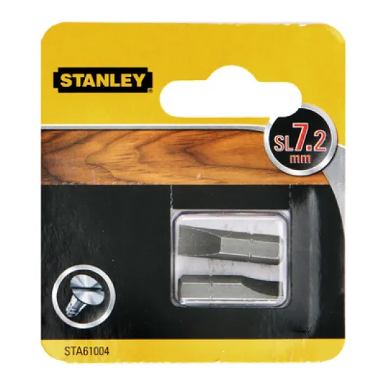 Накрайник бит Stanley SB плосък  2 бр., SB7.2, 1/4, 25 мм, STA61004