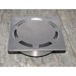 Сифон Dragolovi подов с долно оттичане алуминиев, с воден затвор 170х170 мм, ф 110 мм, квадратна решетка Сифон Dragolovi подов с долно оттичане алуминиев, с воден затвор 170х170 мм, ф 110 мм, квадратна решетка