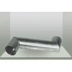 Коляно Metal Treid S-образно за водосточни тръби ф 120х0.5 мм, поцинкована ламарина