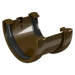 Съединител Devorex за улуци 120 мм, кафяв, PVC, Classic 120 Съединител Devorex за улуци 120 мм, кафяв, PVC, Classic 120