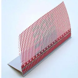 Профил Baumit за шпакловка ъглов PVC с мрежа, цокълен 65х65 мм, 2.5 м, Profile