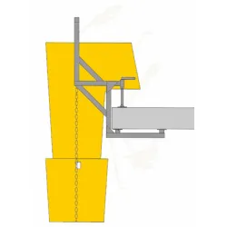 Рамка Haemmerlin за улей за насипни материали за хоризонтална плоча, със стеги