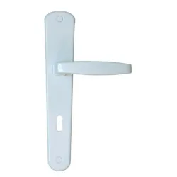 Дръжка Sonico за обикновена брава с цял шилд 232 мм, 90 мм, бяла, Classico Дръжка Sonico за обикновена брава с цял шилд 232 мм, 90 мм, бяла, Classico