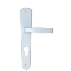 Дръжка Sonico за секретна брава с цял шилд 232 мм, 90 мм, бяла, Classico